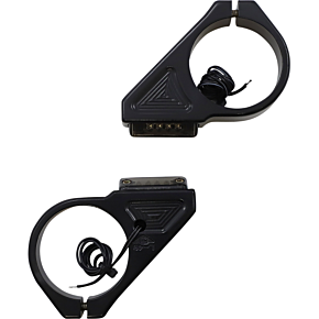 Joker Machine Turn Signal - 49 mm - Amber - Black 05-305-1