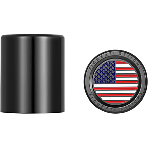 Docking Hardware Covers - American Flag - Short - Black FD21-DC-2530-BK