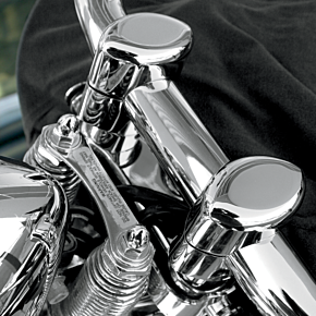Risers - Big Buffalo - Springer - 1-1/2" - Chrome 0602-0418