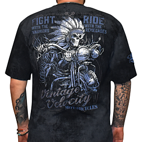 Vintage Velocity Run with the Renegades T-Shirt - Black - 4XL VV40176-4XL