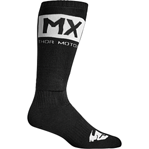 Youth MX Solid Socks - Black/White - Size 1-6 3431-0662
