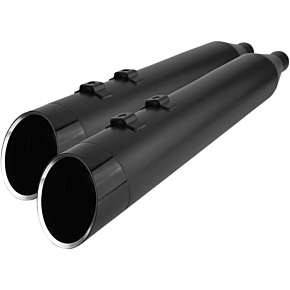 Khrome Werks Mufflers - Black with Edge Tip 202855