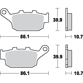 Sbs LS Brake Pads - 614LS 614LS