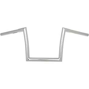 Todds Cycle Handlebar - Strip - Fat - 1-1/4" - 10" Rise - Chrome 0601-2728