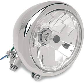 5-3/4" Head Light - Clear Lens - Chrome 2001-0097