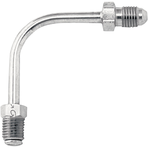 Tube Adapter - 90° -  Short - Chrome P690-03CH