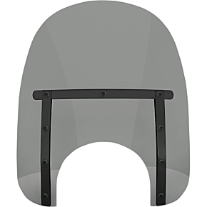 Memphis Slim Windshield - 15" - 9" Headlight Cutout - Black Smoke MEB41212