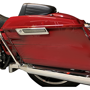 Custom Dynamics Latch Light - Saddlebag - Smoke - Chrome CD-SBL-BCM-SC