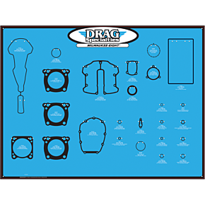 Drag Specialties Gasket Display Board - M8 0934-6923