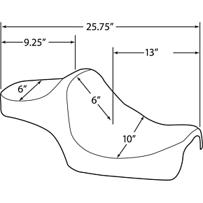 Drag Specialties Predator III Seat - Smooth 0804-0731