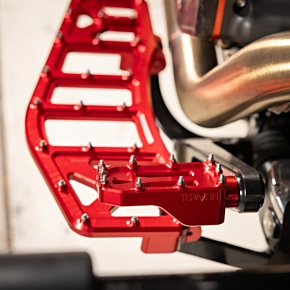 Aggressor Brake Pedal - Red - Touring TSC-2221-2