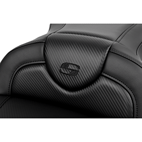 Roadsofa™ Seat - without Backrest - Carbon Fiber - Black Stitch - 'FL '08-'19 808-07B-18500