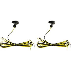 Micro Turn Signals - Amber -Chrome CD-MICRO-A-C