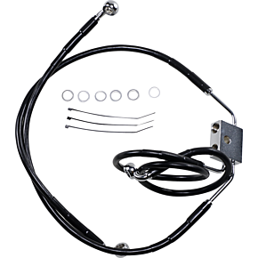 Brake Line - Front - Black - +6" - FXDF '12-'17 1741-3828