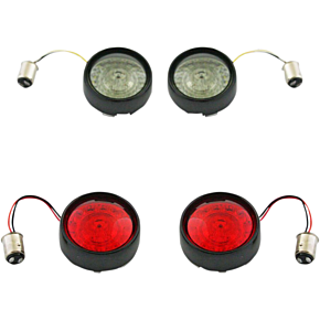 Custom Dynamics Full Bullet Turn Signal Conversion Kit  - Black PB-BCM-BB-B