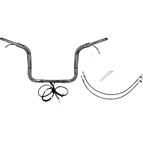 Fat Baggers Inc Handlebar Kit - Pointed Top - 12" - Chrome 801512