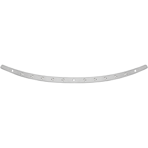 Memphis Shades Windshield Trim - Polished - Dish - FLH '96-'13 MEM0943