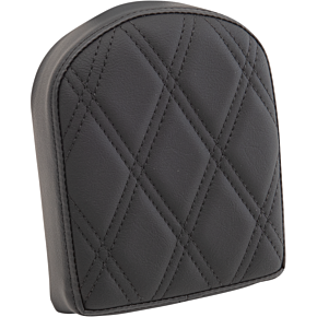 Sissy Bar Pad - Double Diamond - Black - 7" 0822-0443