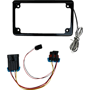 License Plate Frame - LED - w/ Tag Light - Black - SXS CD-LPF-RZR2