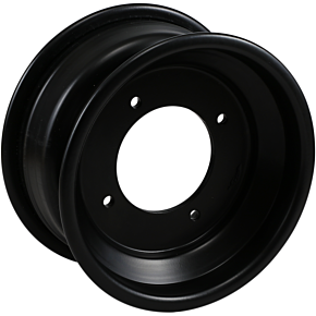 Wheel - Spun - Rolled-Lip - Front - Black - 10x5 - 4/144 - 3+2 261RL105144B3