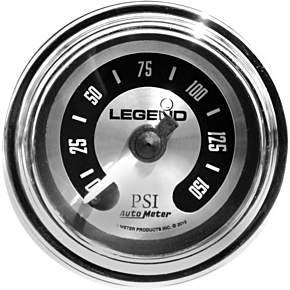 Fairing Mounted LED Backlit PSI Gauges - Spun Aluminum 2212-0492