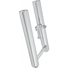 Fork Legs - Chrome - Hot Legs - Custom Single Disc - Smooth - '00-'06 FLST 06-554