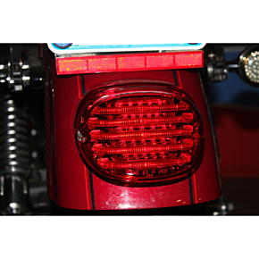 Custom Dynamics Taillight - without License Plate Illumination Window - Red PB-TL-LP-R