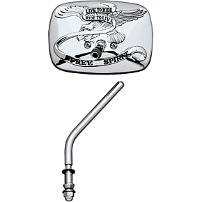 Live to Ride Mirror - Chrome - Left 20-31703A