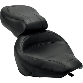 Seat - Vintage - Wide - Touring - Without Driver Backrest - One-Piece - Smooth - Black - VN800 75933