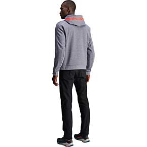 Chrome v2 Sport Hoodie - Heather Gray/Red Fluo - Small 4200325-9199-S