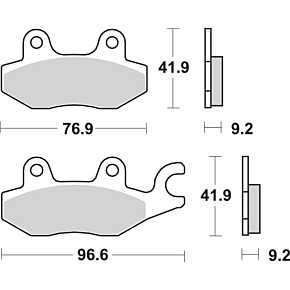 HF Brake Pads - Kymco 688HF
