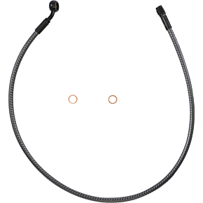 Brake Line - Front - 10 mm - 35° - 30" - KARBONFIBR AS77130