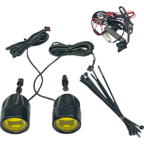 Fog Light - Black - Yellow Lens - Universal PB-FOG-UNV-YB