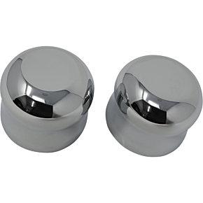  Axle Cap - Front - Smooth - Chrome C0007-C