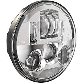 Custom Dynamics 7" Probeam® LED Headlamp - Indian - Chrome PB-7-IND-C