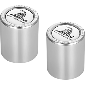 Docking Hardware Covers - Don't Tread On Me - Short - Stainless Steel FD40-DC-2530-SS