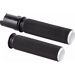 Grips - Knurled - TBW - Chrome 500-051