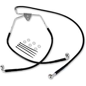Brake Line - Front - Black - +10" 1741-2513