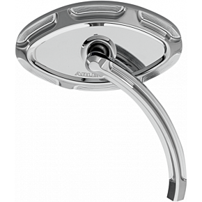 Mirror - Beveled - Side View - Short - Cat Eye - Chrome - Right 13-133