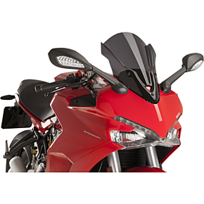 PUIG Race Windscreen - Dark Smoke - Tour - Ducati