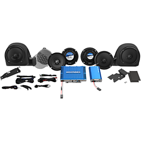 Hogtunes Speaker/Dual Amp Kit - Ultra QC ULTRA 6-RM