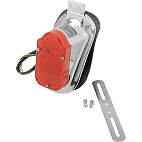 Tombstone Taillight/License Plate Mount - Top Tag - Red Lens 2010-0562