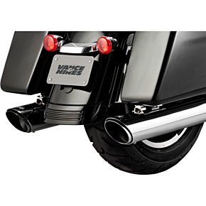 Vance  Hines Twin Slash Muffler - Chrome - FL 16672