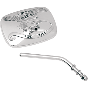 Live to Ride Mirror - Chrome - Right 20-31701A