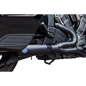 2-into-1 Qualifier Exhaust System - 50-State - Black - Stainless Steel 550-1085