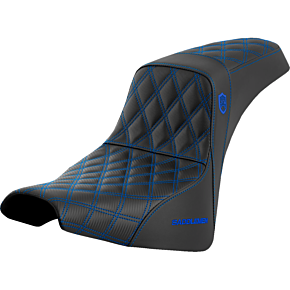 Pro Series SDC Performance Seat - w/o Backrest - Blue Stitch - FXBB/FXST '18-'23 SC81830BLU