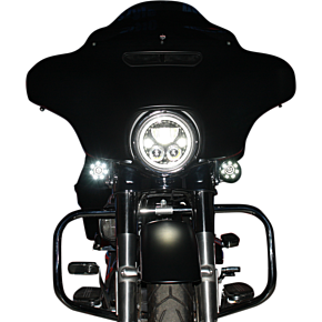 Custom Dynamics LED Headlight - 7" - Chrome - Each CDTB-7-C