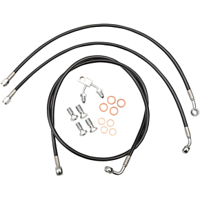 La Choppers Brake Line - 15" - 17" Ape Hanger Handlebars - Black LA-8122B16B