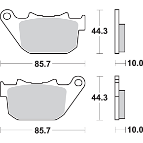 Sbs Street Excel Brake Pads - Sportster 808H.LS