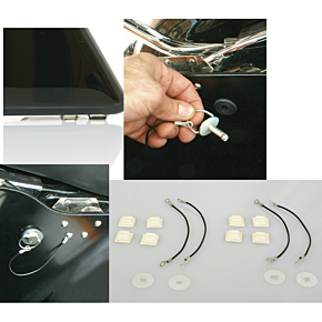 Bagger Budz Saddlebag Bumpers and Pin Retainer Kit BB-05